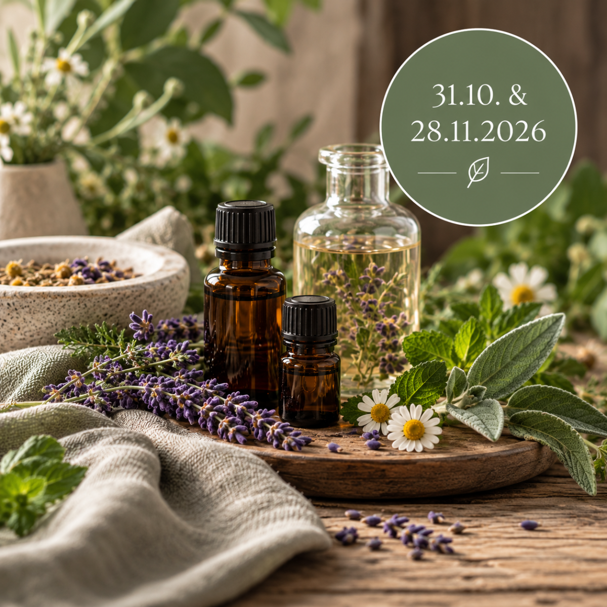 Aromatherapie und natürliche Pflanzenöle – Stimmungsbild